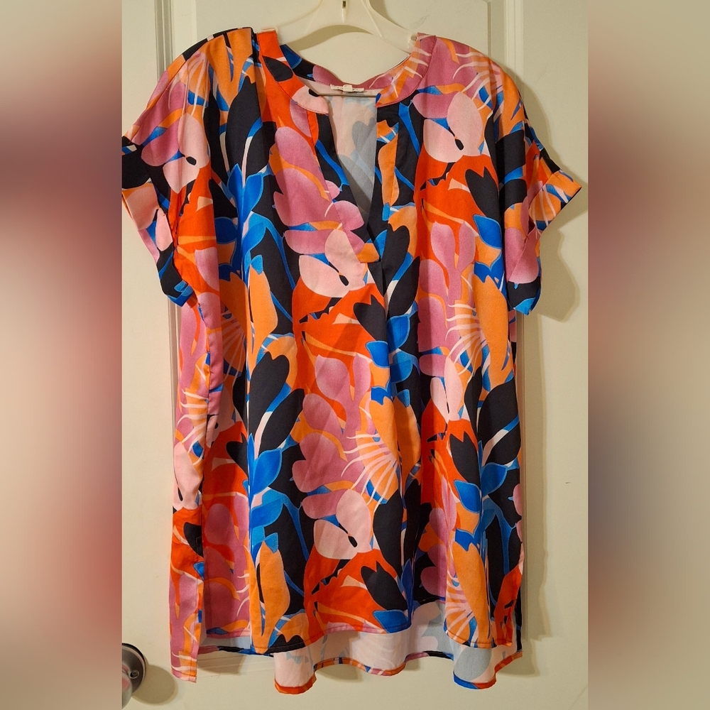 Jodifl colorfull floral top size m